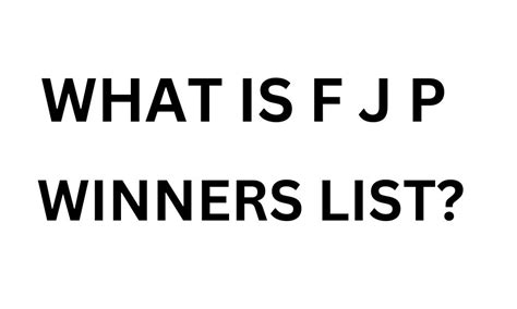 Here is a comprehensive Facebook scammer list. . Fjp winners list